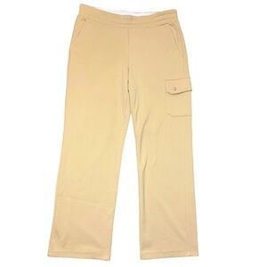 Lauren Active Ralph Lauren Beige Pull On Jogger Cargo Pants Straight Leg Sz M